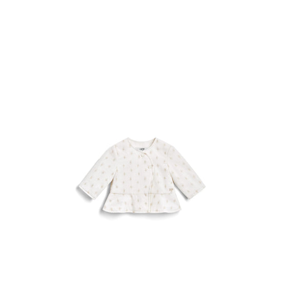 5SBM31SRTJY74A - New Born Girl's Woven Shirt - 74A Blanc Lait/Or