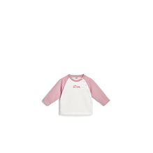 5SBM33TEEBY135 - New Born Girl's Jersey T-Shirt - 135 Blanc/Rose