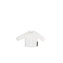 5SBM41SRTBY013 - New Born Boy's Woven Shirt - 013 Blanc Lait