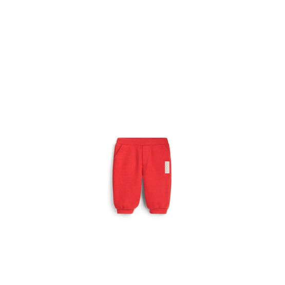 5SBM43PANFY601 - New Born Boy's Jersey Pants - 601 Rouge