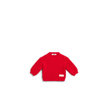 5SBM44PULJY601 - New Born Boy's Knit Sweater - 601 Rouge