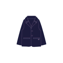 8EBM41JKTYY540 - New Born Boy's Woven Jacket - 540 Marine