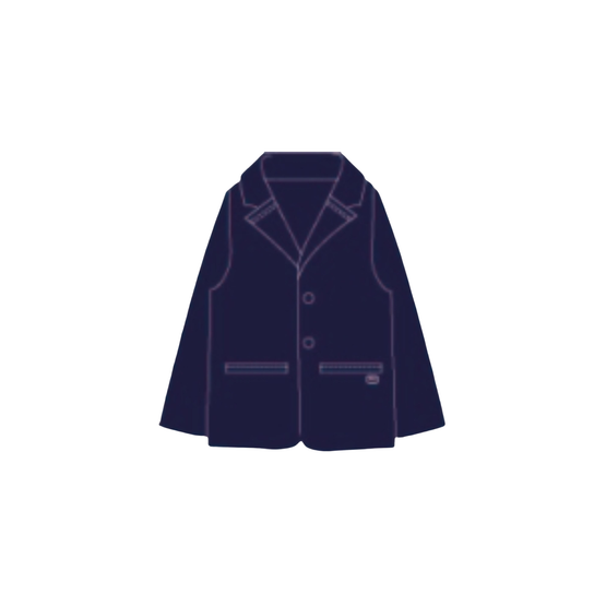 8EBM41JKTYY540 - New Born Boy's Woven Jacket - 540 Marine