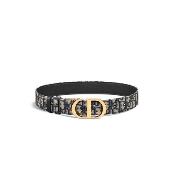 B0179UWEOM928 - Women's 30 Montaigne Basic Calfskin Belt - 928 Bleu/Multicolor