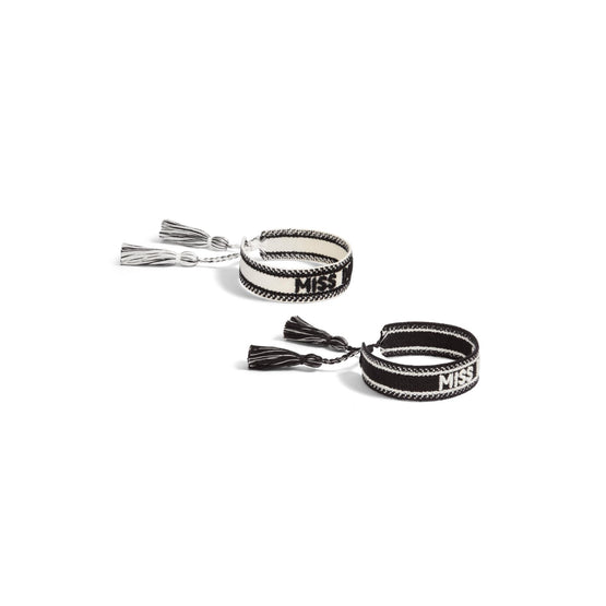 B2634WOMCOD049 - Women's Bracelet - 049 Black/White