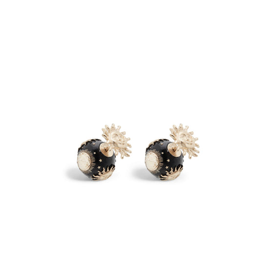 E3151WOMLQD307 - Women's Earrings - 307 Gold/Black