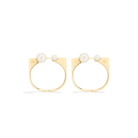 E3196WOMRSD301 - Women's Earrings - 301 Gold/White