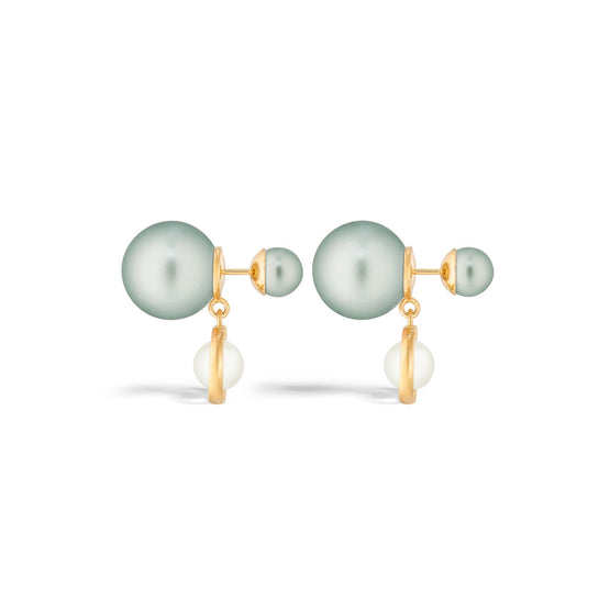 E3213WOMRSD69V - Women's Earrings - 69V Gold/Vert Pistache