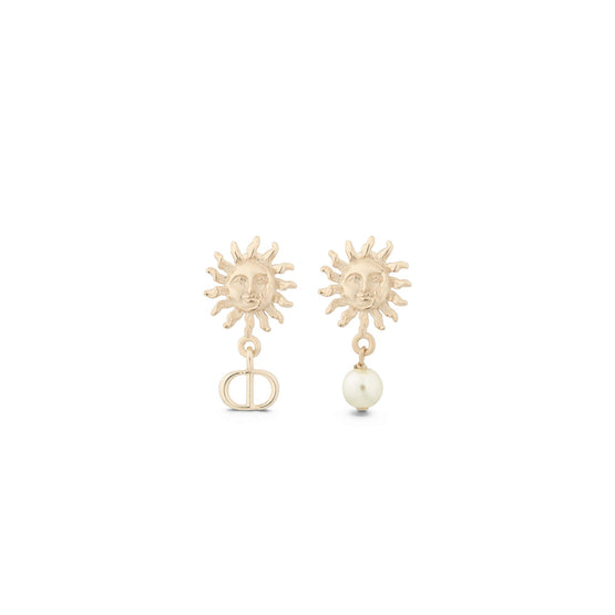 E3214WOMRSD301 - Women's Earrings - 301 Gold/White
