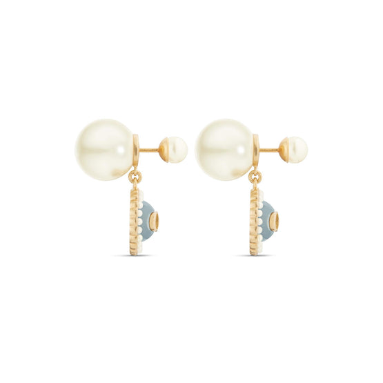 E3217WOMVED73B - Women's Earrings - 73B Gold/Blue Sky