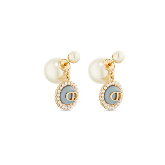 E3217WOMVED73B - Women's Earrings - 73B Gold/Blue Sky
