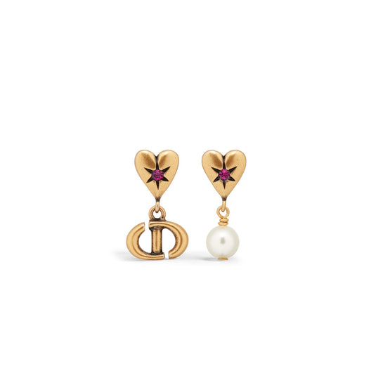 E3330WOMCYD77P - Women's Earrings - 77P Antique Gold/Fuchsia