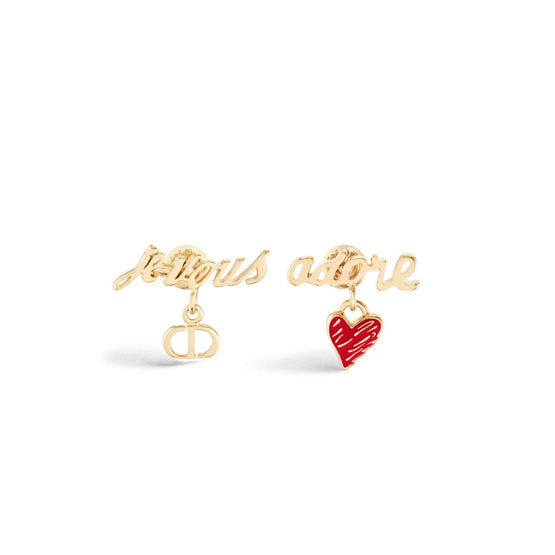 E3396WOMLQD309 - Women's Earrings - 309 Gold/Red