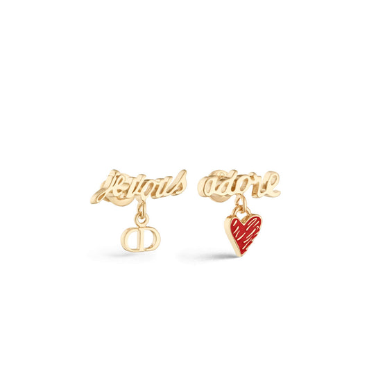 E3396WOMLQD309 - Women's Earrings - 309 Gold/Red