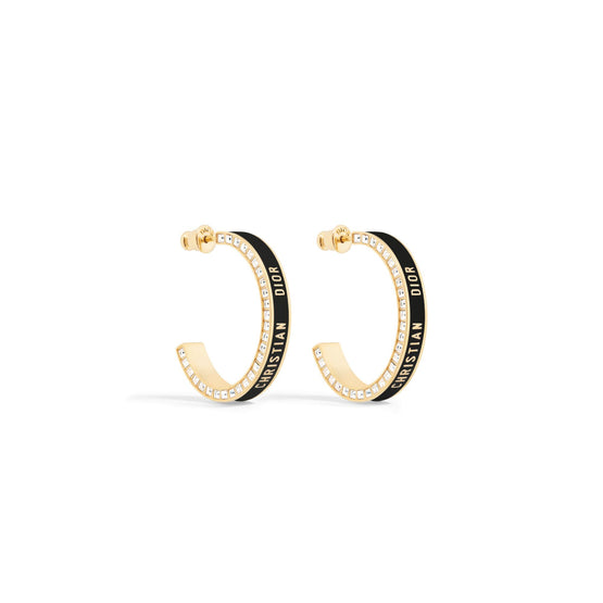 E3473WOMLQD307 - Women's Earrings - 307 Gold/Black