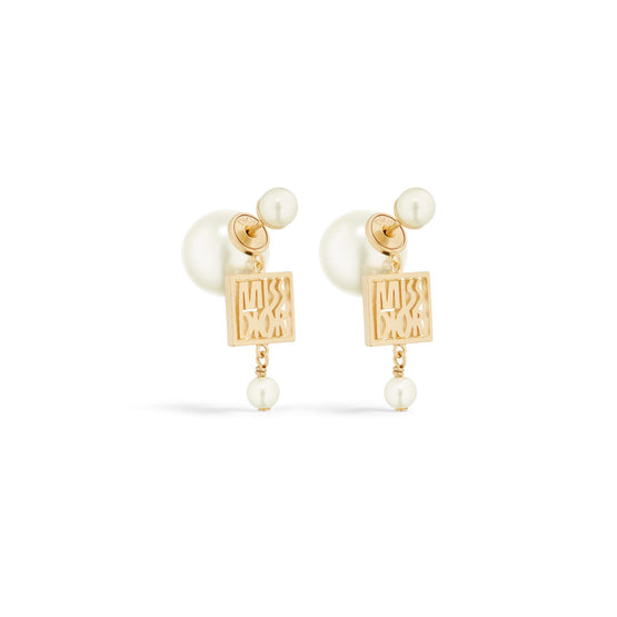 E3557WOMRSD301 - Women's Earrings - 301 Gold/White