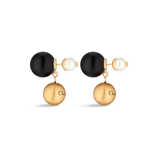 E3596WOMRSD910 - Women's Earrings - 910 Antiq Gld/Black