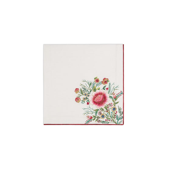 HYO03RHR0LC400 - Roses d'Hiver Placemat and Napkin - 400 Rose