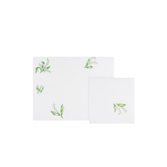 HYO03SMN0LC000 - New Muguet Placemat And Napkin - 000 Blanc