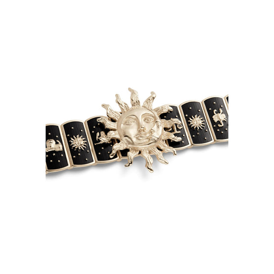 N2799WOMLQD307 - Women's Necklace - 307 Gold/Black