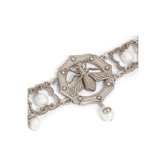 N3068WOMFWD21W - Women's Necklace - 21W Warm Silver/White