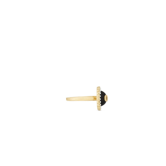 R1404WOMVED307 - Women's Ring - 307 Gold/Black