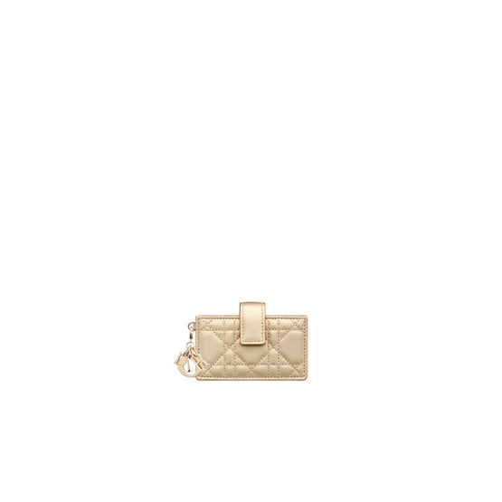 S0074ONHNM34Y - Women's Small Shape Card Holder - 34Y Platinum Metal