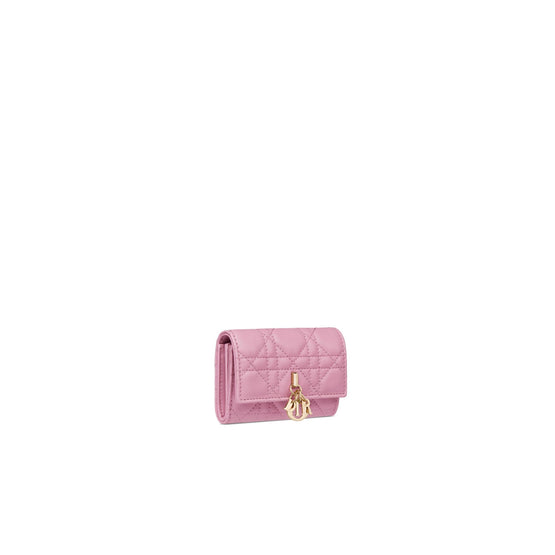 S0966ONMJM06N - Women's My Dior Medium Wallet Lambskin - 06N Rosa Ortensia