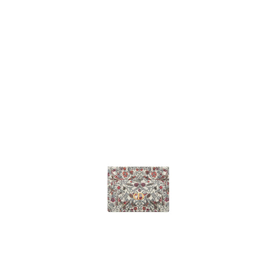 S5130UZDYM941 - Women's Small Shape Card Holder - 941 Latte/Multicolor 1