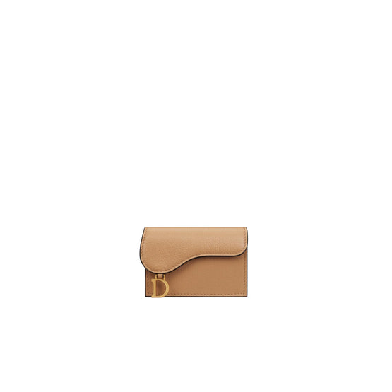 S5611CCEHM53U - Women's Small Shape Card Holder - 53U Medium Tan