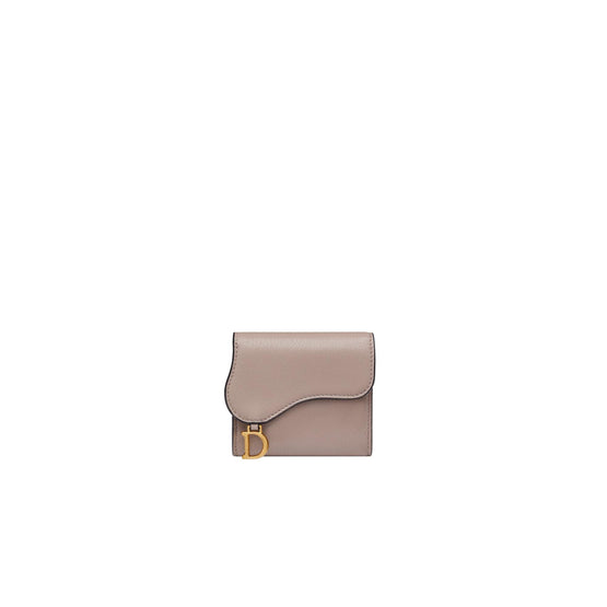 S5652CCEHM30G - Women's Saddle Medium Goatskin Wallet - 30G Taupe