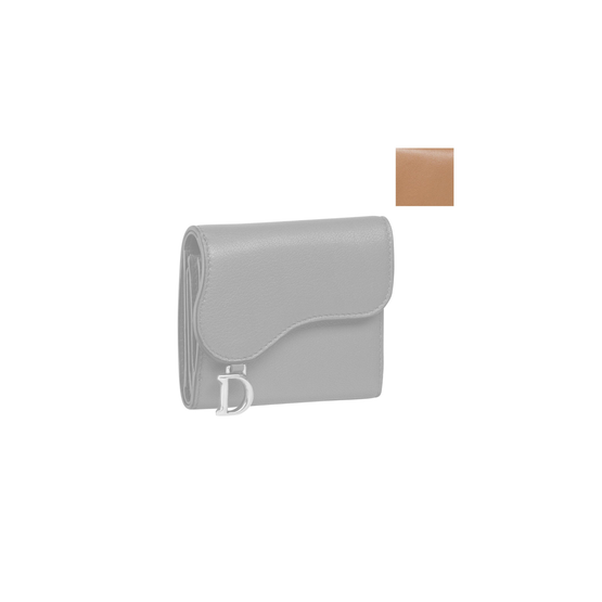 S5652CCEHM53U - Women's Saddle Medium Goatskin Wallet - 53U Medium Tan